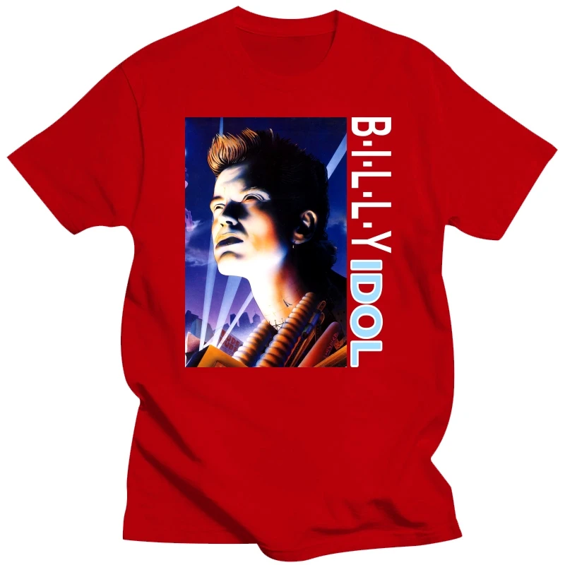 Винтажная рубашка Billy Idol 90s Size X Large vtg черная футболка рок-группы Sz XL (Bon Jovi Van Halenhard