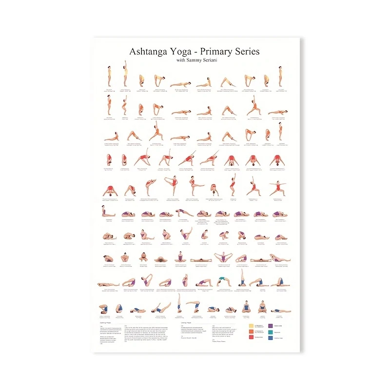 

Плакат на холсте с позой йоги Ashtanga