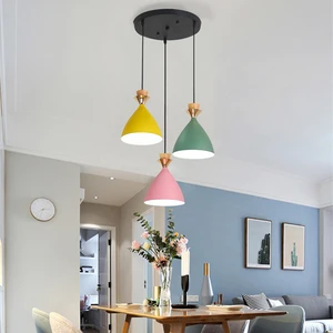 Modern Nordic Creative Pendant Light Macaroon Art Home Decoration Minimalist Living Dining Room Restaurant Bar Hanging Lamps