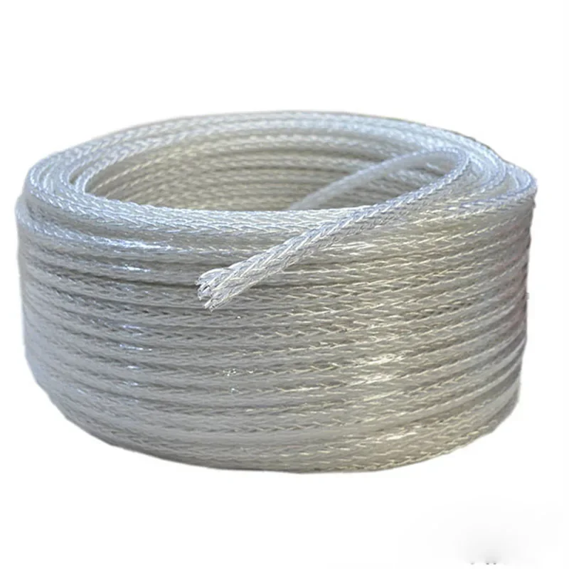 Оплетка 8AG высокой чистоты посеребренный OCC динамик кабель 16 жил HIFI DIYAudio провод