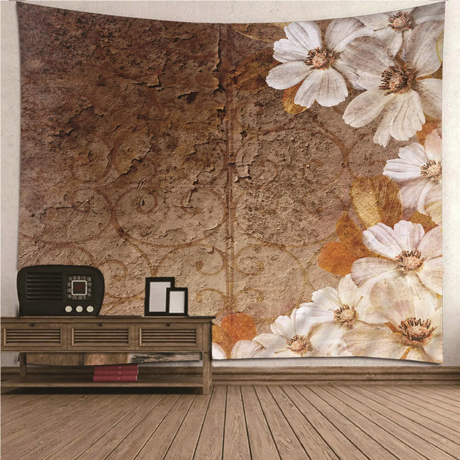 

Настенный гобелен, маленький гобелен, кухонные растения, цветок, природа, ретро, тема, цветы, узор, Настенное подвесное одеяло, общежитие, худ...