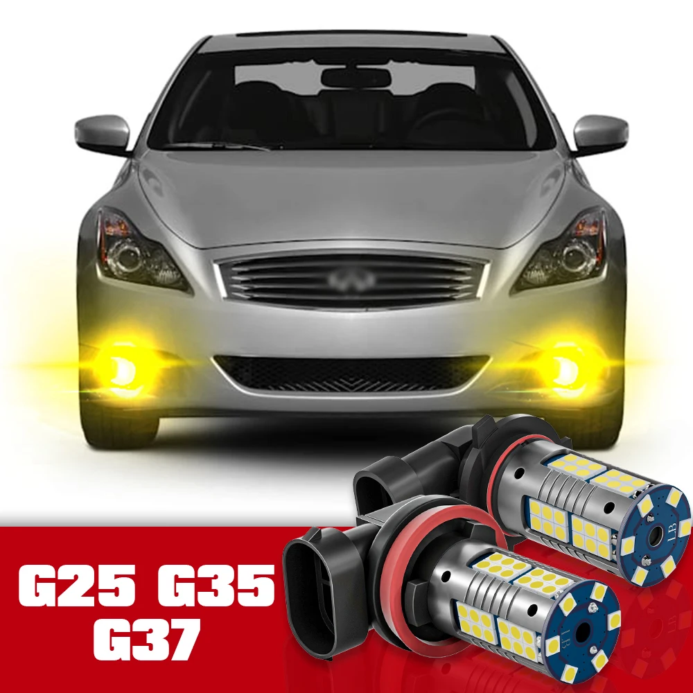 

2pcs Front Fog Light Accessories LED Bulb Lamp For Infiniti G25 G35 G37 2008 2009 2011 2012 2013