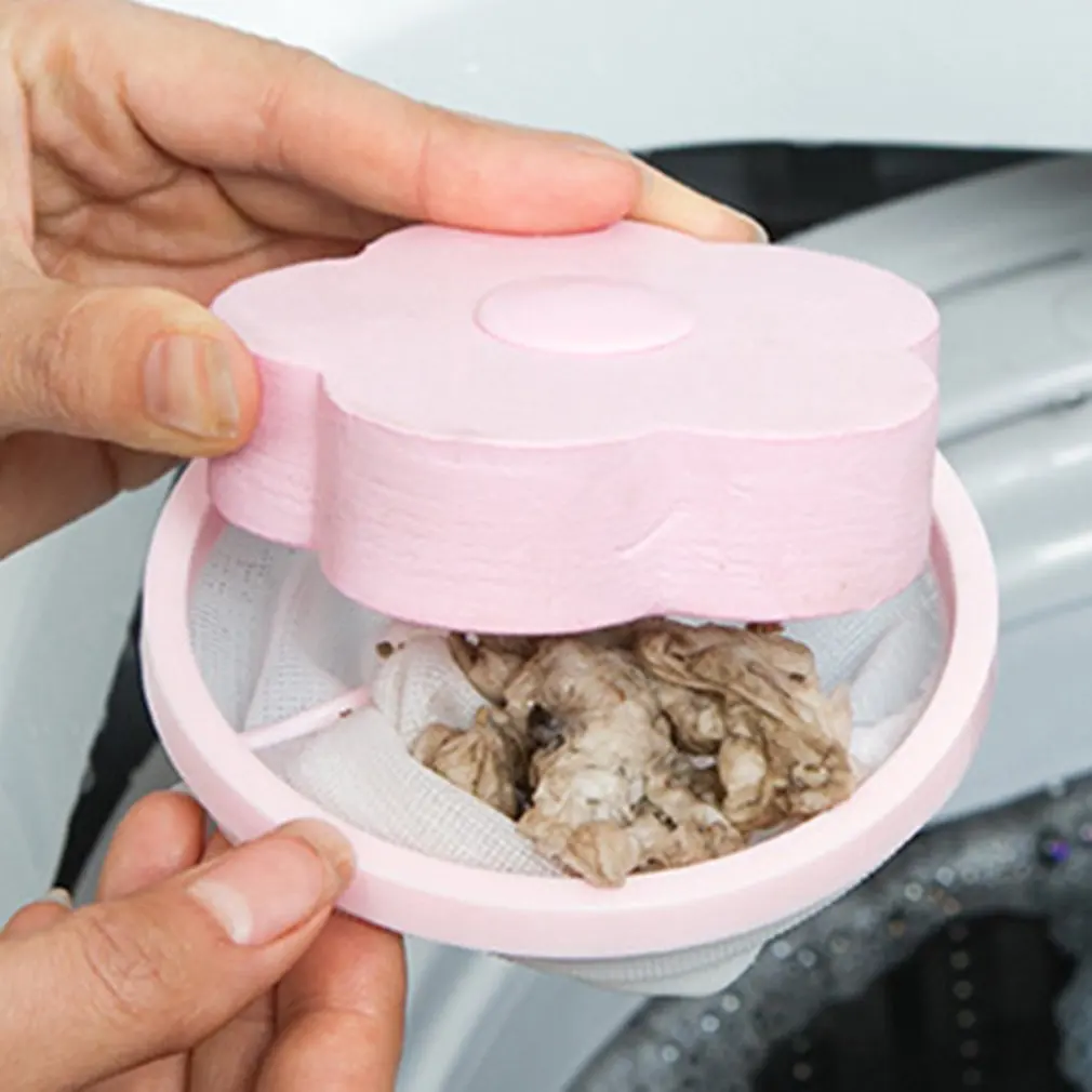 

Floating Pet Fur Catcher Filtering Hair Removal Device Wool Cleaning Supplies Washer Style Laundry Cleaning Mesh Bag Balls