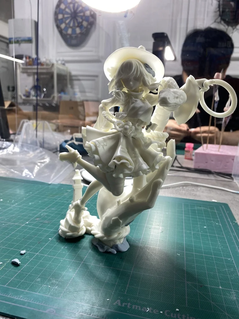 Фото 27 см аниме Moriya Suwako Project Kit kawaii смола GK DIY белая сборка GK модель статуя игрушки кукла коллекция подарки №3