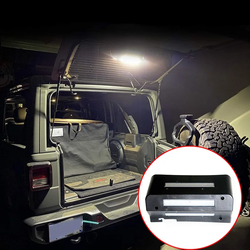 

Outdoor Camping Lights Warning Light 1Pcs Tailgate Reading Light Modified Trunk Lighting Fit For 2007 2008-2017 Jeep Wrangler JK