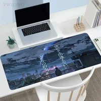 your name anime mouse pad gamer xxl hd computer gaming mouse mat desk mats office anti slip natural rubber desktop mouse pad