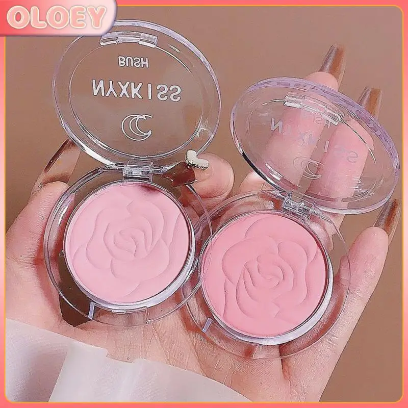 

Fine Silky Powder Face Blusher Natural Cheek Tint Blush Face Contouring Cheek Rouge 1pc Cosmetics Rose Blush Palette Soft Matte