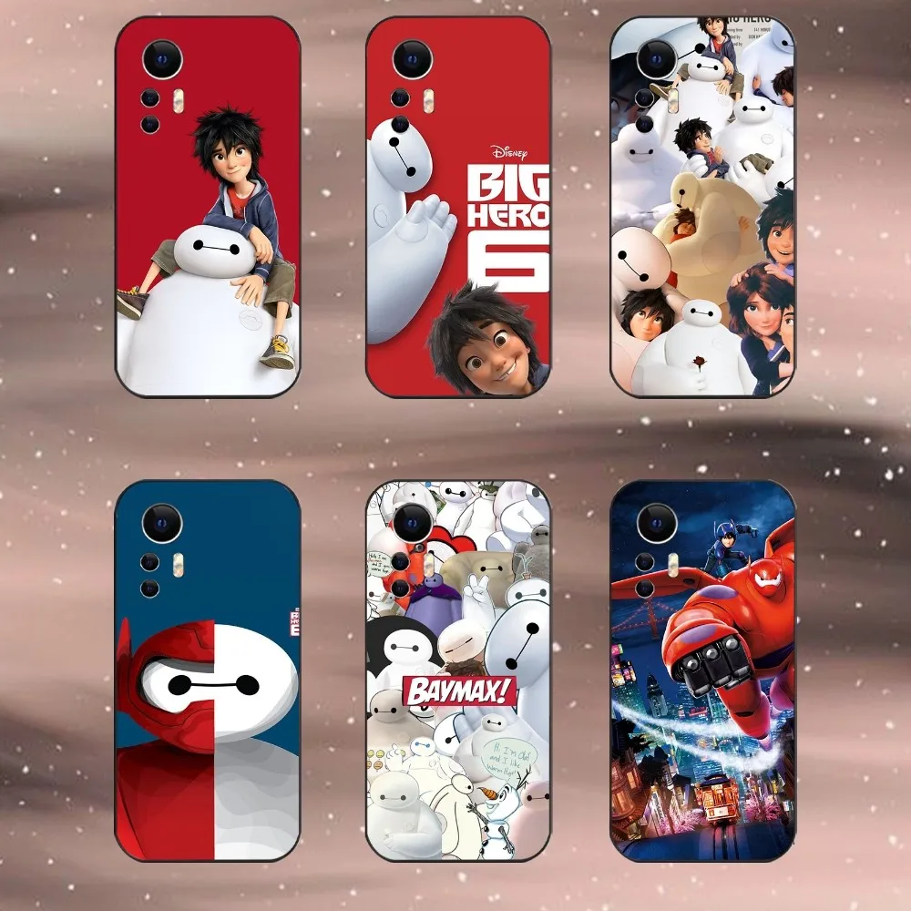 Big Hero 6 Baymax Phone Case For Xiaomi 11 Redmi Note 5G 8T 9A 9 10T Note8Pro Note9 12SUltra Black