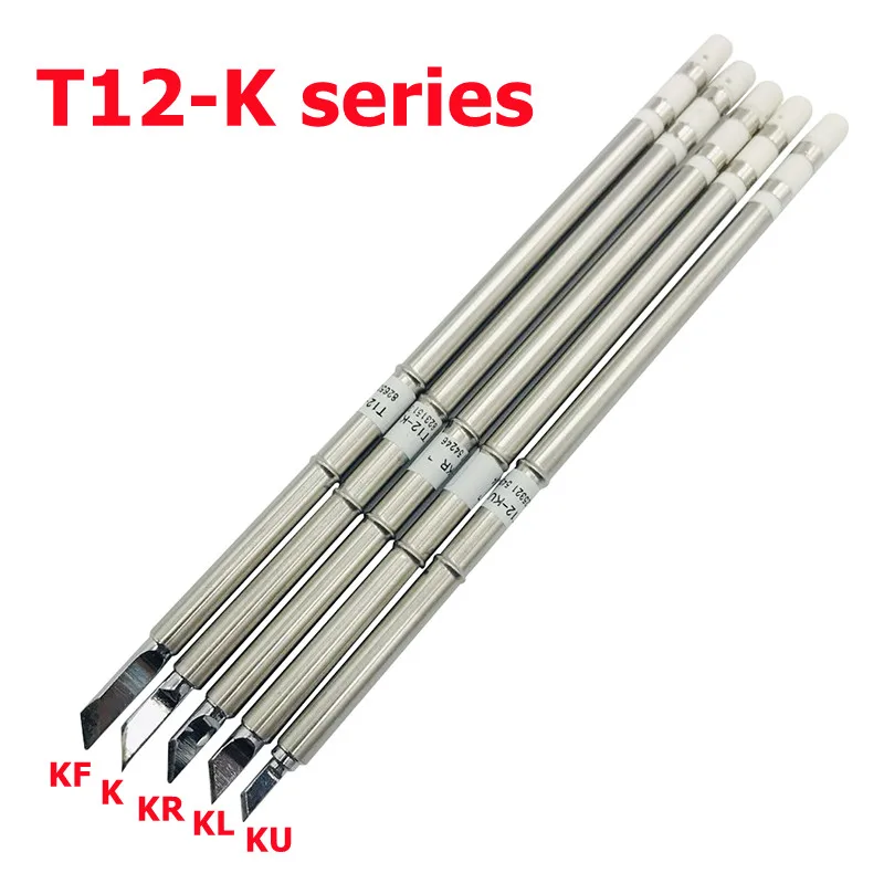 T12 K Series Soldering Solder Iron Tips T12 Series Iron Tip For Hakko FX951 STC AND STM32 OLED Electric Soldering Iron