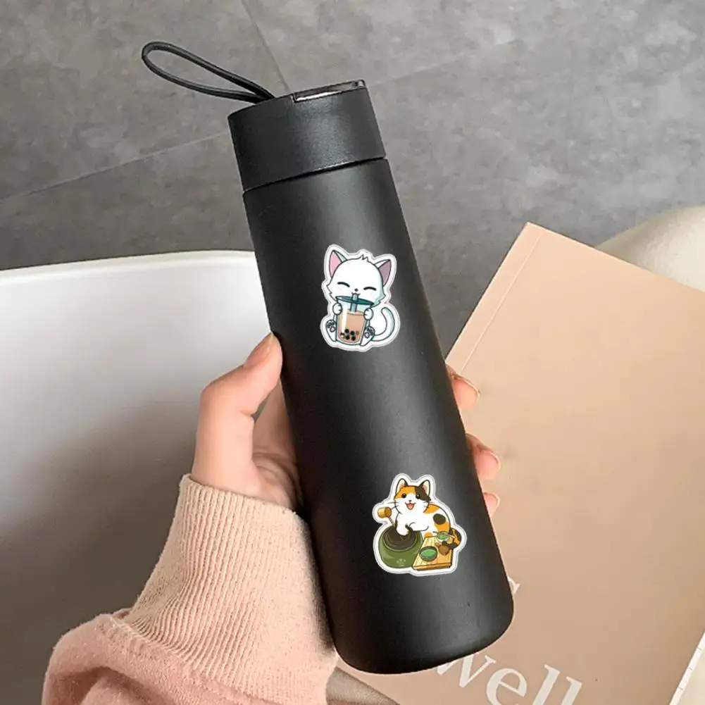 

Long-lasting 100Pcs/Bag Lovely Water Bottle Suitcase Sticker PVC Graffiti Sticker Self-adhesive for Teens