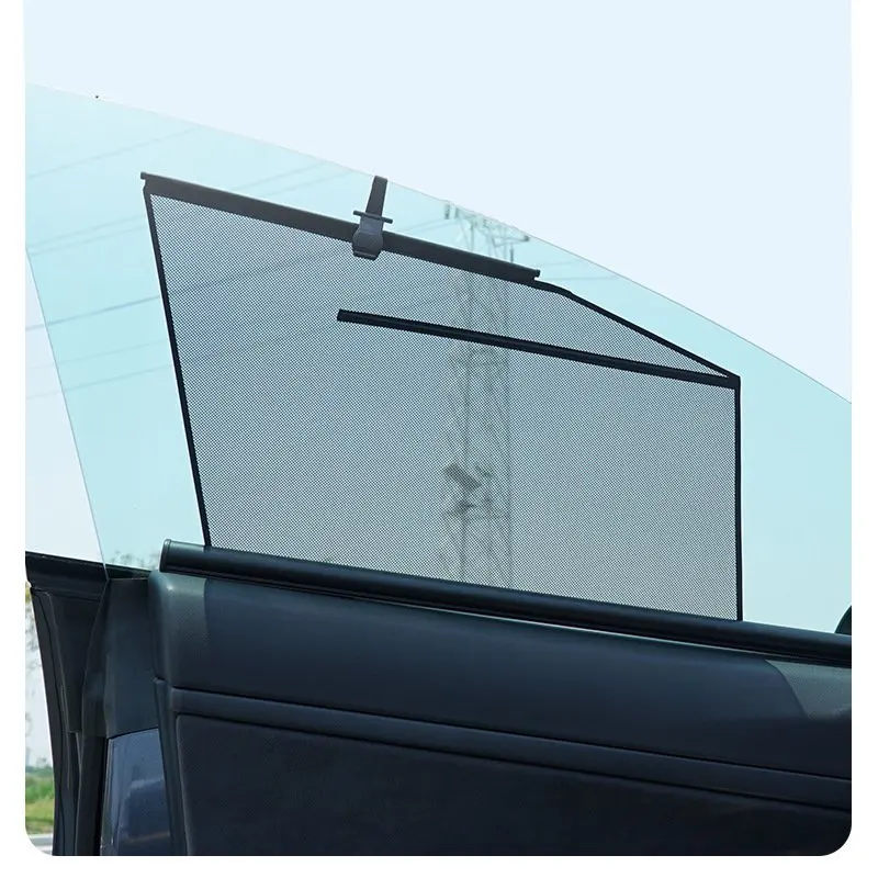 Suitable for Tesla Model3 Sunshade Lift Retractable Side Window Sunscreen Heat Insulation Sun Block Shade