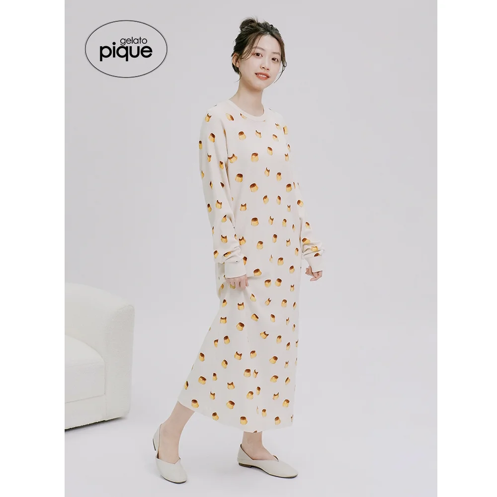 

Домашняя одежда Gelato пике, летняя Пижама, домашняя одежда, женская ночная рубашка, стильная одежда для сна с принтом клубничного торта