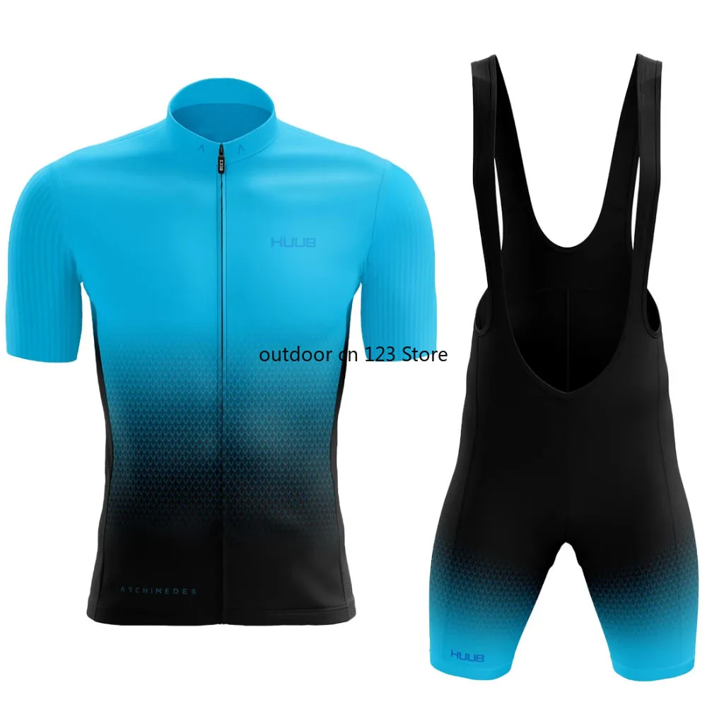 

9 colors Men's cycling clothing HUUB cycling jersey set Bicycle shorts Pants Road Bike Clothes Suit Mtb Maillot Culotte