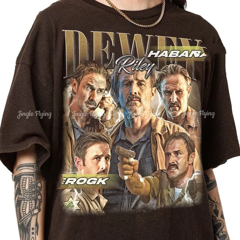 Ограниченная винтажная футболка Dewey Riley подарочная для женщин и мужчин унисекс