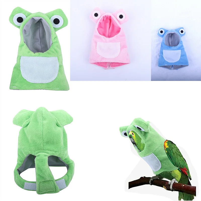 Забавная одежда в форме лягушки для птиц средний и большой летный костюм