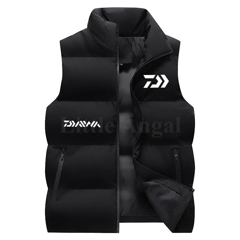 

Daiwa Winter Men's Thicken Thermal Fishing Jacket Vest Outdoors Skiing Riding Cotton Thicken Plus Size Climbing Fishing Outwear