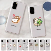 hedgehog heart cute phone case for samsung a 10 20 30 50s 70 51 52 71 4g 12 31 21 31 s 20 21 plus ultra