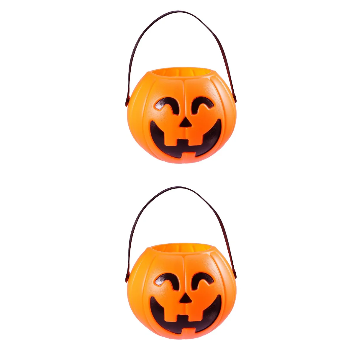 

Pumpkin Bucketcandy Treat Pail Bags Or Trick Buckets Portable Party Kids Lanternjack Holder Suppliesmini Sets Small Favor