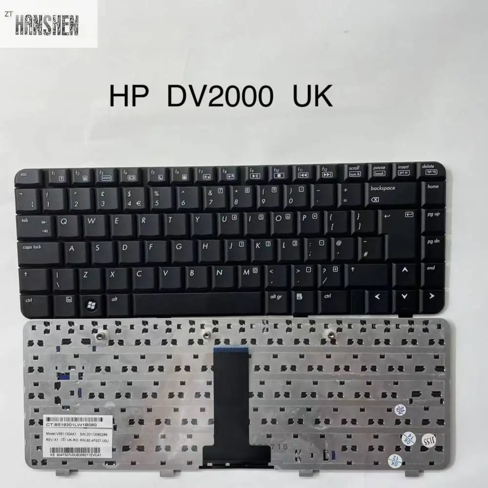 

Original NEW keyboard For HP Compaq Pavilion DV2000 DV2100 DV2200 DV2500 DV2800 Presario V3000 V3100 US version laptop keyboard