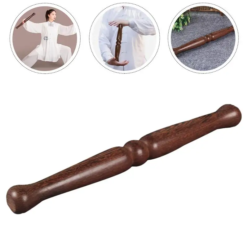 Portable Tai Chi Ruler Wooden Tai Chi Stick Household Kungfu Stick Tai Chi Accessory