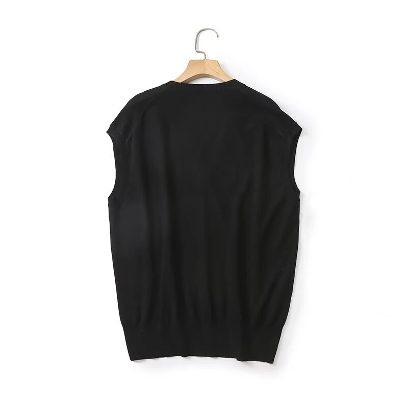 Женский Повседневный жилет с V-образным вырезом на раннюю осень