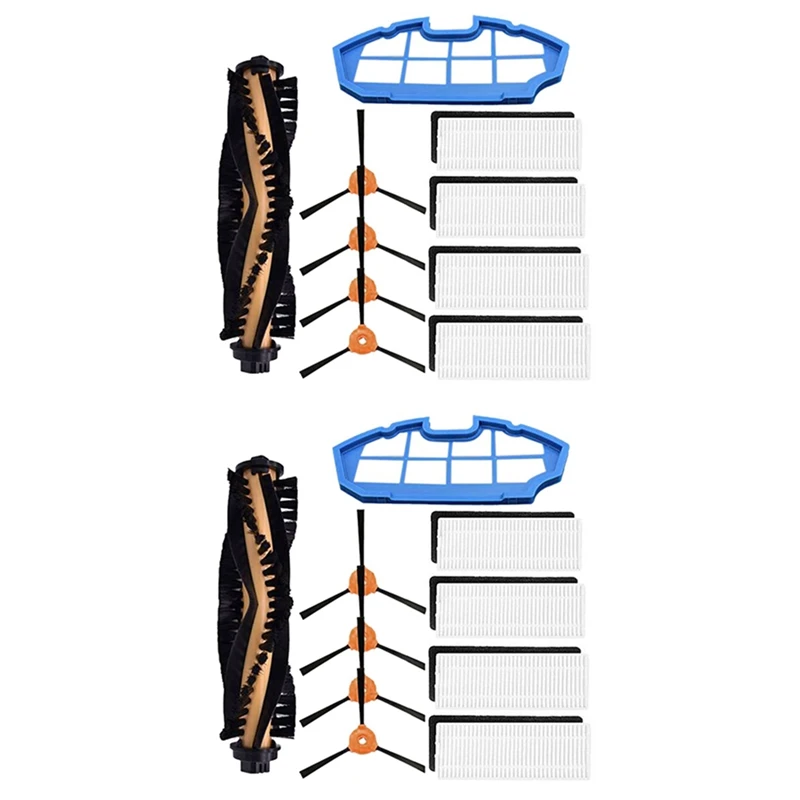 

2 Set Hepa-Filter Side Brush Primary-Filter For Ecovacs Deebot N79S N79 Eufy Robovac 11 11C For CONGA EXCELLENCE 990