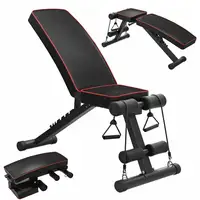 350KG Foldable Pro Sit Up Bench 7 Gear Adjustment Weight Bench Incline Decline Foldable Workout Gym Exercise Sit-up Bench