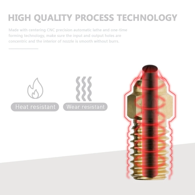 

High Flow 3D Printer Printing Nozzle CHT 0.6 for Ender7 3D Printer Brass Nozzles