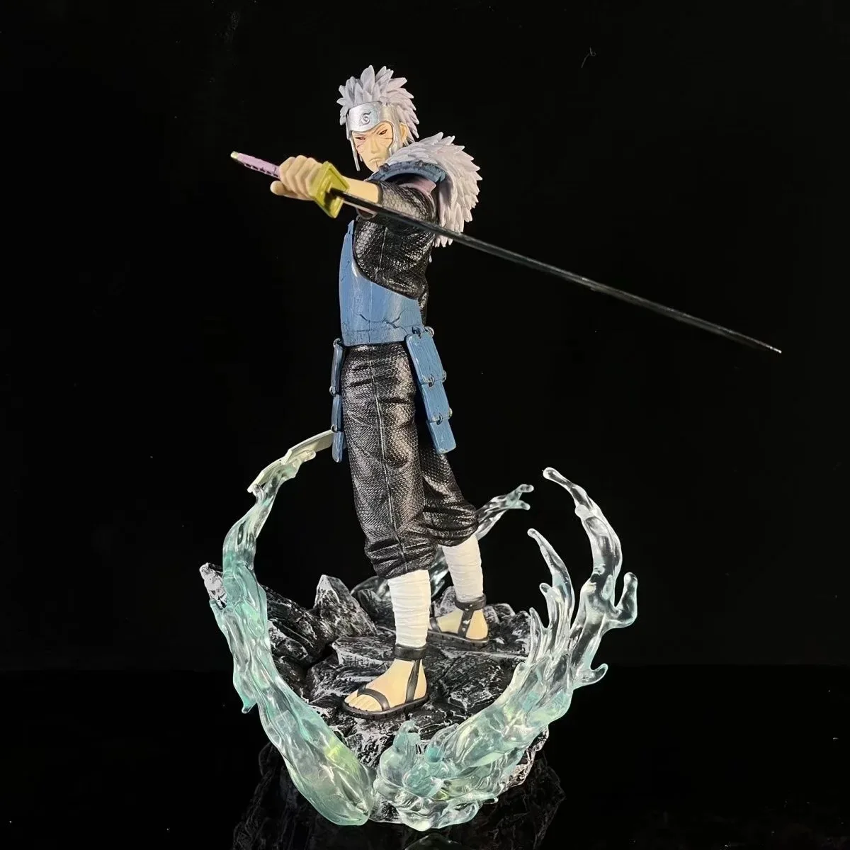 Фото 38 см аниме Senju Tobirama Battle Susanoo Ver. Фигурка из ПВХ, коллекционная модель статуи, детские игрушки, куклы, подарки №1