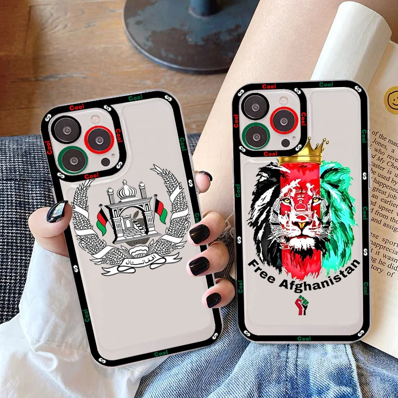 

Fashion Afghanistan Flag Phone Case For IPhone 14 13 12 11 Pro Max Mini X Xs XR 6 7 8 Plus SE 2020 Transparent Case