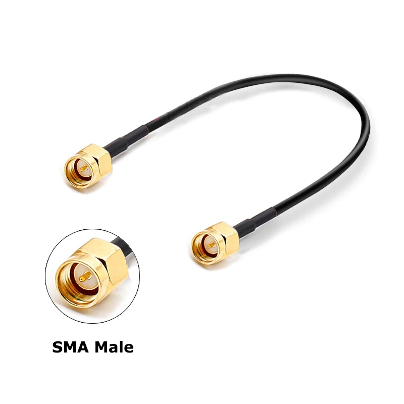 

SMA Male to SMA Male Adapter Cable RG174 SMA extension cable for 4G/3G/GPRS/2.4G/wifi wireless routing network antenna
