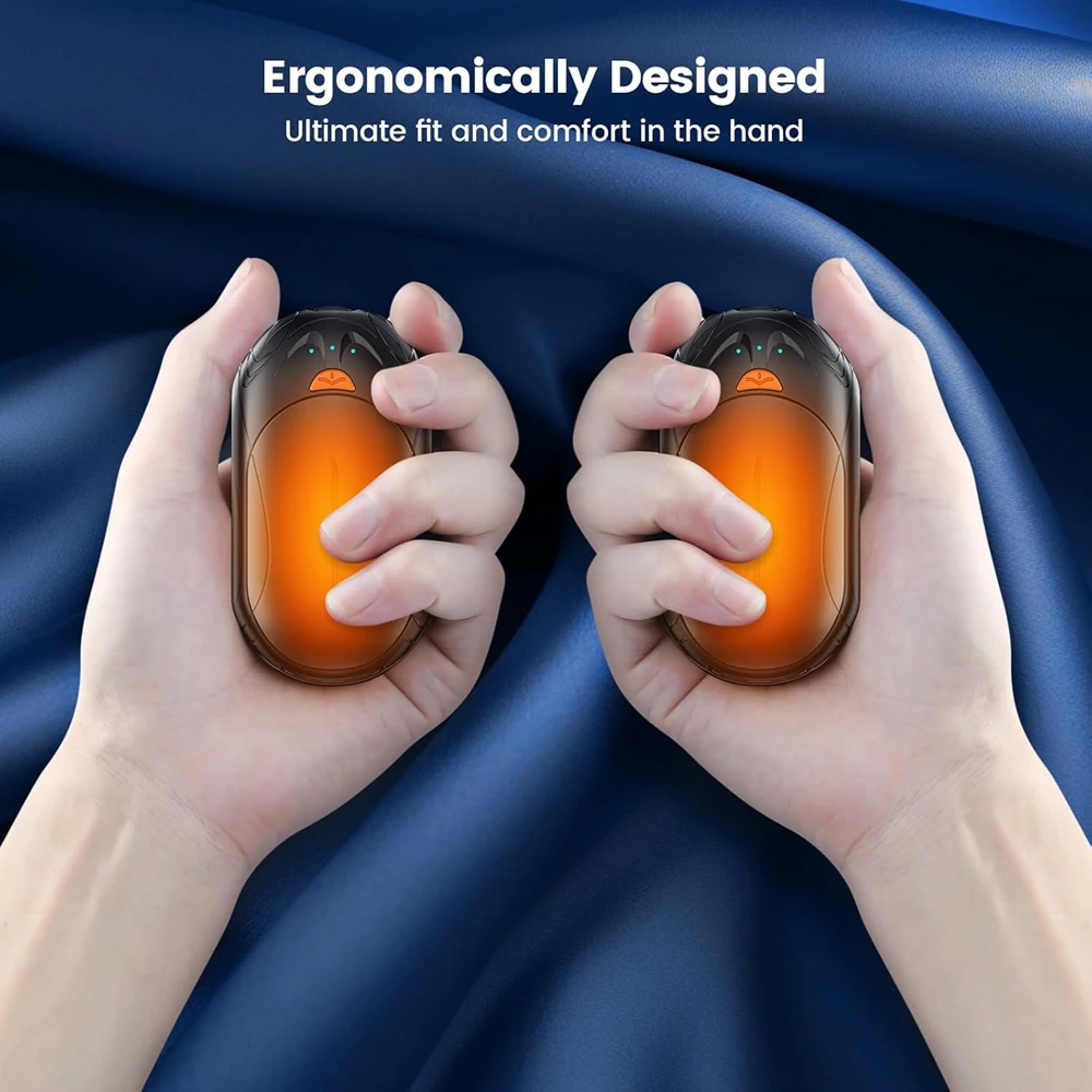 New 2 in 1 Magnetic Hand Warmers Rechargeable 6000mAh Electric Smart Chips 20Hrs Long Safe Heat Pocket Heater Gifts
