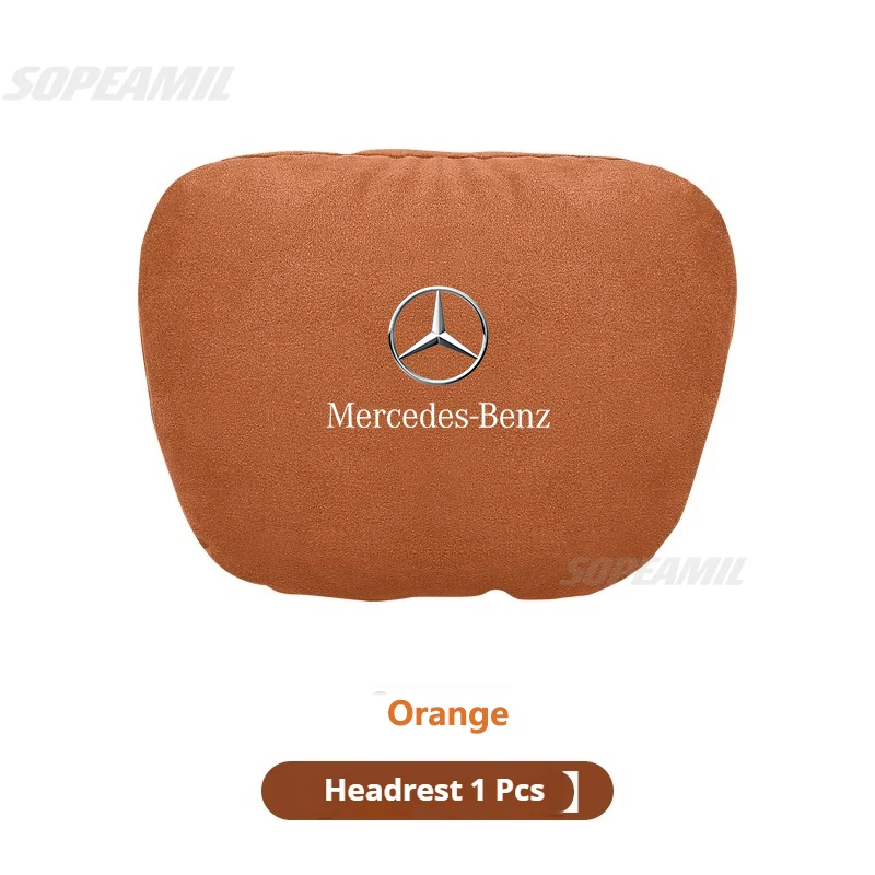 

Для Mercedes Benz A C E V S Class CLA CLS GLA GLC GLK GLS SLK ML Vito Подголовник автомобиля Мягкая подушка для шеи Подушка для сиденья Поперековая подушка Поддержка