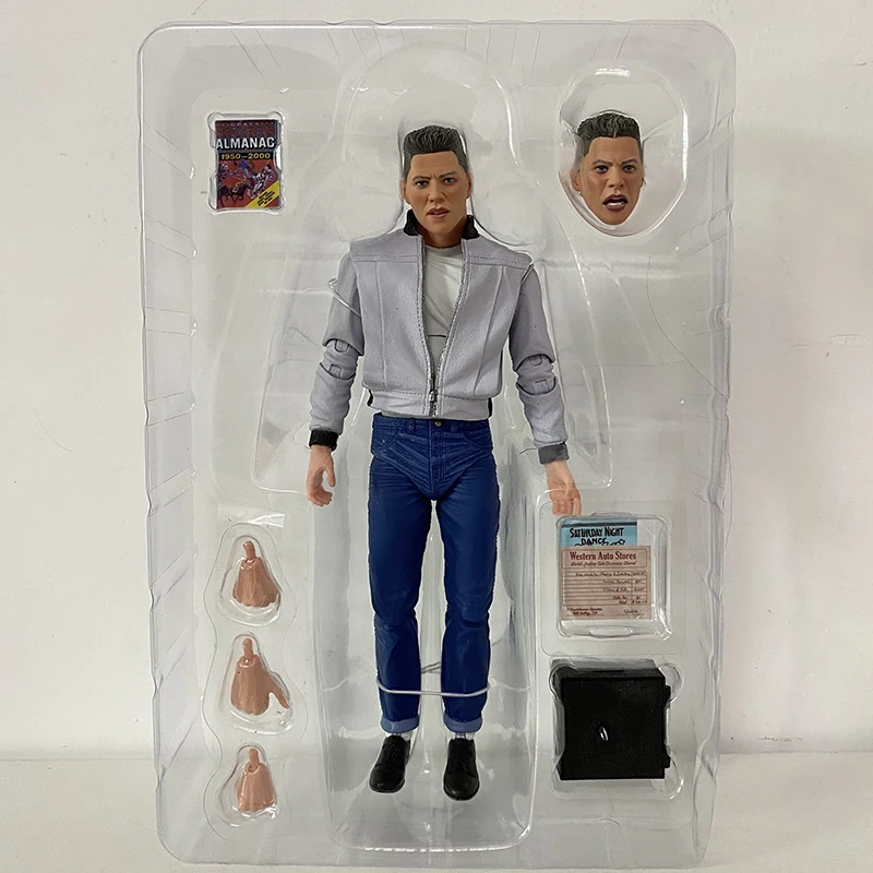 Фото Фигурка NECA Back To The Future II, фигурка Ultimate Biff Грифф Танн доктор Браун Марти, рождественские подарочные игрушки №3