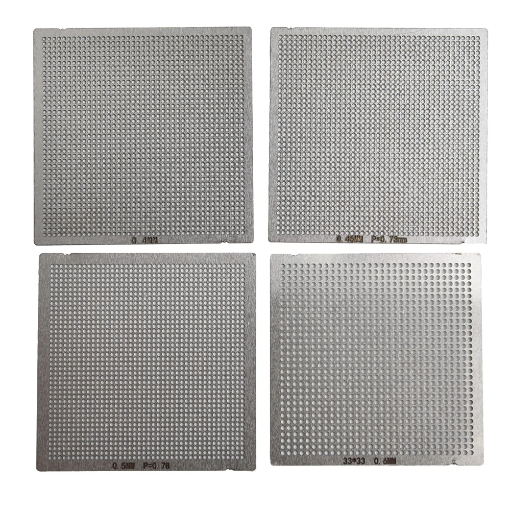 

27PCS Universal BGA Reball Reballing Rework Net Stencil Directly Heat Parts Kit Hot Air Machine Heated Soldering Consumables