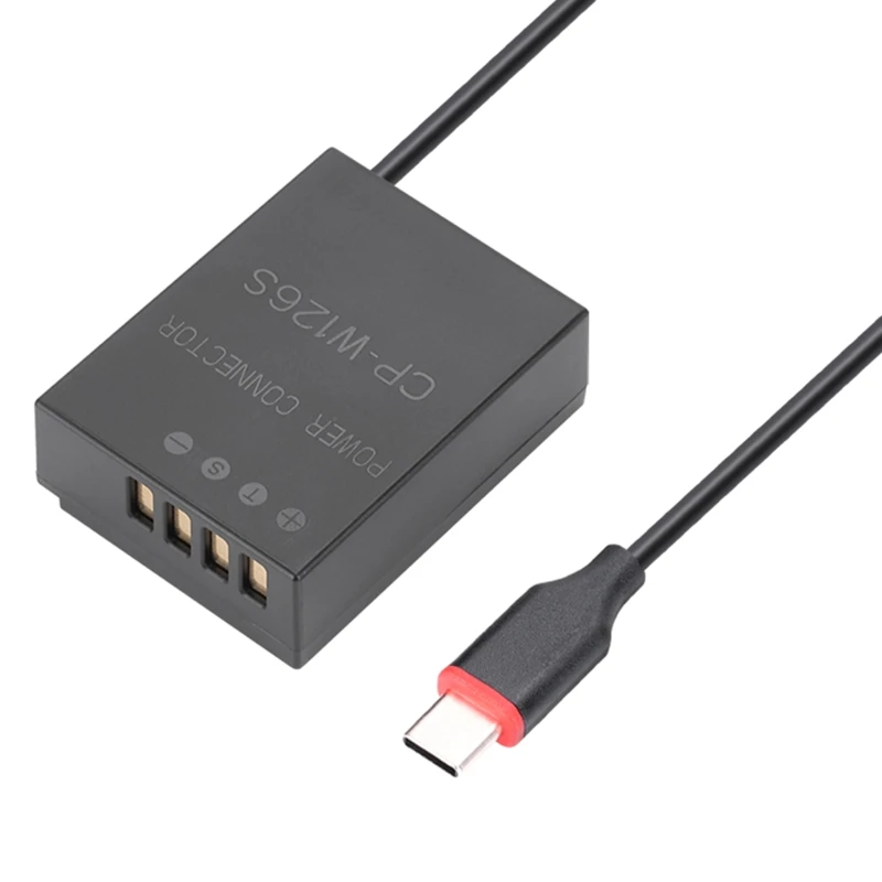 

Type-C Power Adapter Cable NP-W126S Dummy Battery for Fuji X-T30 X-T20 XT100 X-T200 X-A2 X-A3 X-A5 X-A7 Power Delivery Power