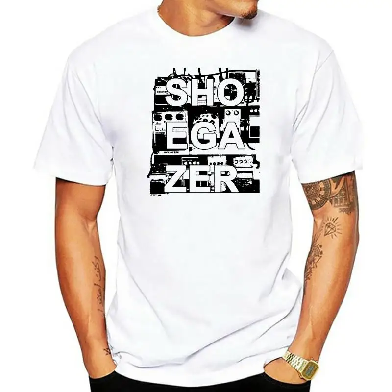 

shoegazer Guitar Pedalboard Shoegaze - screen printed T-shirt men t shirt