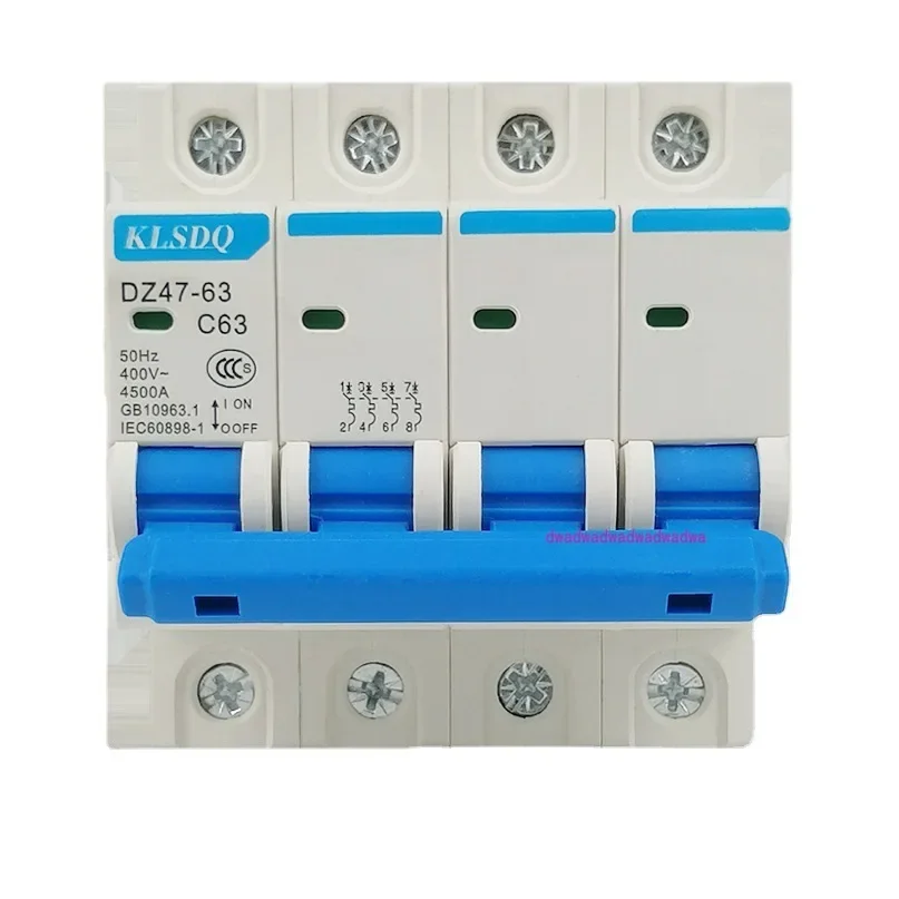 Воздушный выключатель Миниатюрный автоматический DZ47-63 Переключатель 2P63A 1P2P3P4P C45
