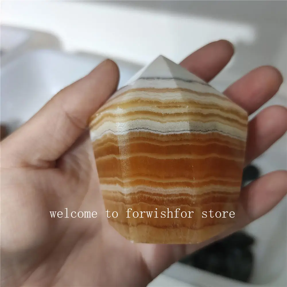 

Natural Crystal Stone Carving Calcites Cake Shape Fashion Qianceng Cake Chakra Healing Stone Home Decoration Birthday Gift Sale