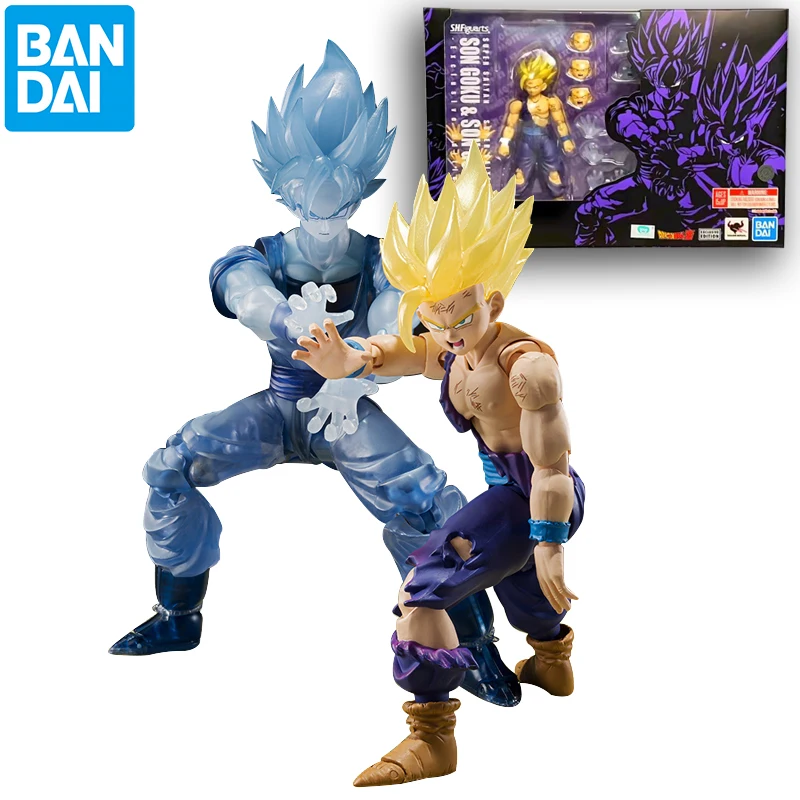 

Bandai Genuine S.H.Figuarts Dragon Ball Figure Toys Exclusive Edition Super Saiyan Son Goku&Son Gohan SHF Anime Action Model
