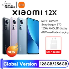 【World Premiere】Global Version Xiaomi 12X 8GB 128GB/8GB 256GB NFC 5G  Snapdragon 870 120Hz 6.28"  FHD+DotDisplay 50MP