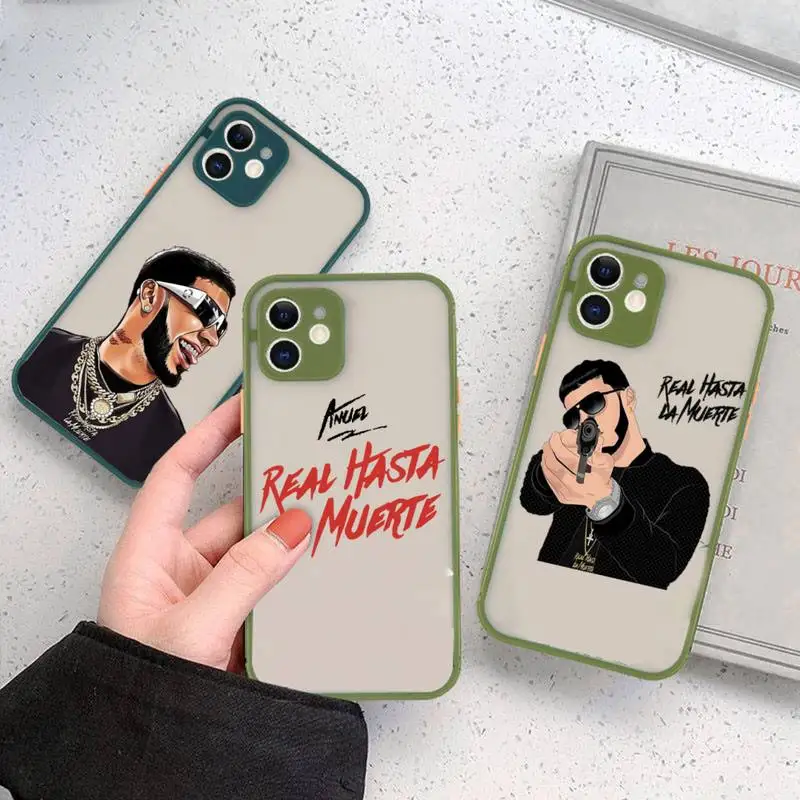 

Anuel AA Real Hasta La Muerte Phone Case matte transparent For iphone 14 11 12 13 plus mini x xs xr pro max cover