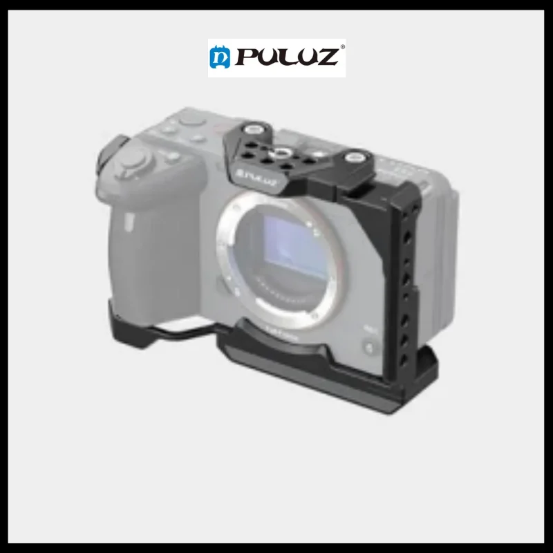 Фото Стабилизатор металлической клетки камеры PULUZ для Sony ILME-FX30/FX3, с ползунком NOTA, винтами 1/4, расширения 3/8 и отверстиями для позиционирования Arri №1