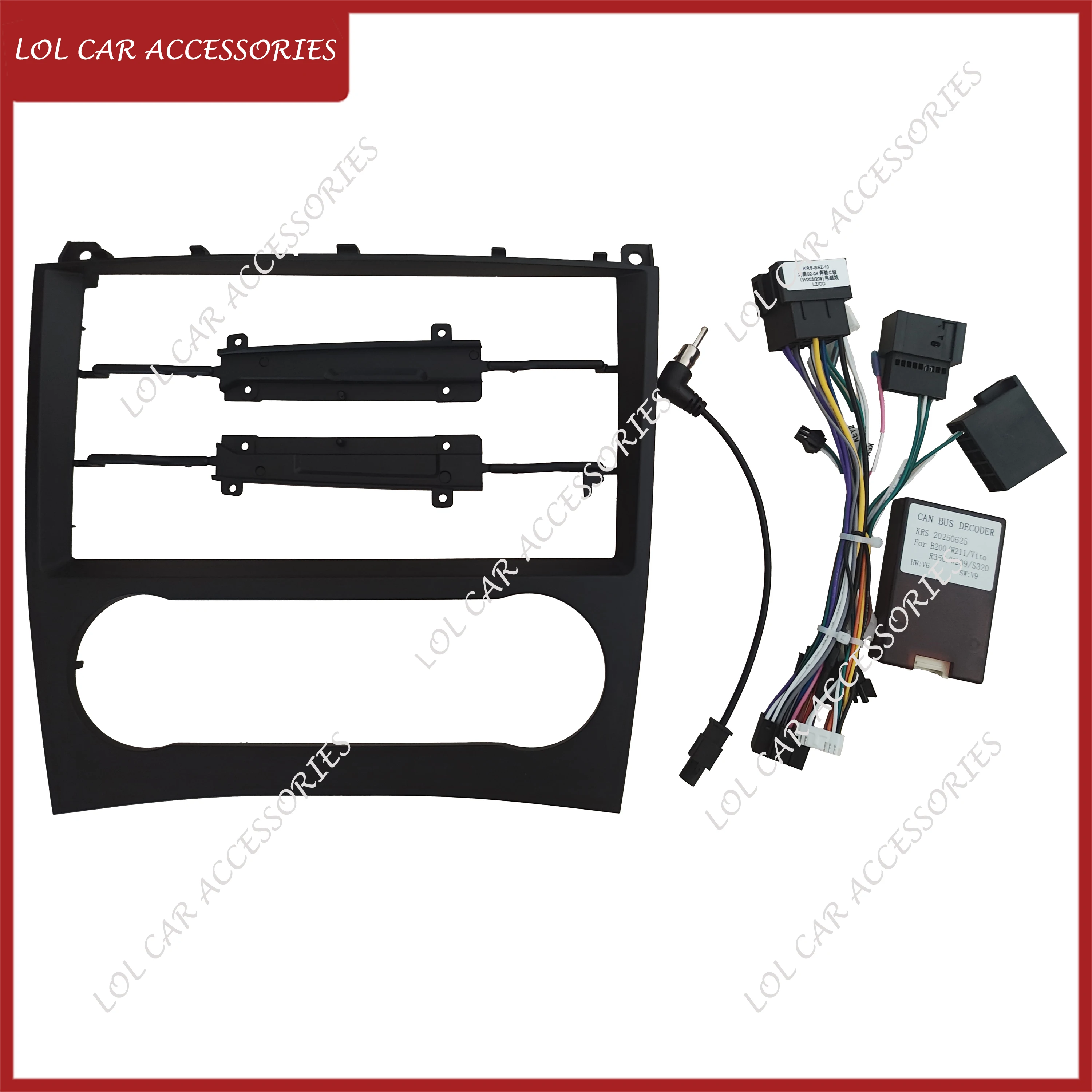 

9-дюймовый лицевой панель для MERCEDES-BENZ C-CLASS W203 C203 CL203 W209 W463 2004-2007 Автомобильный радиоприемник Android MP5 Плеер Панель Рамка Головка Стерео