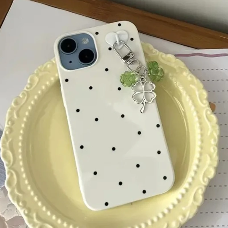 Четырехлистный клевер из бусин для мобильного ремня уникальный подвесной