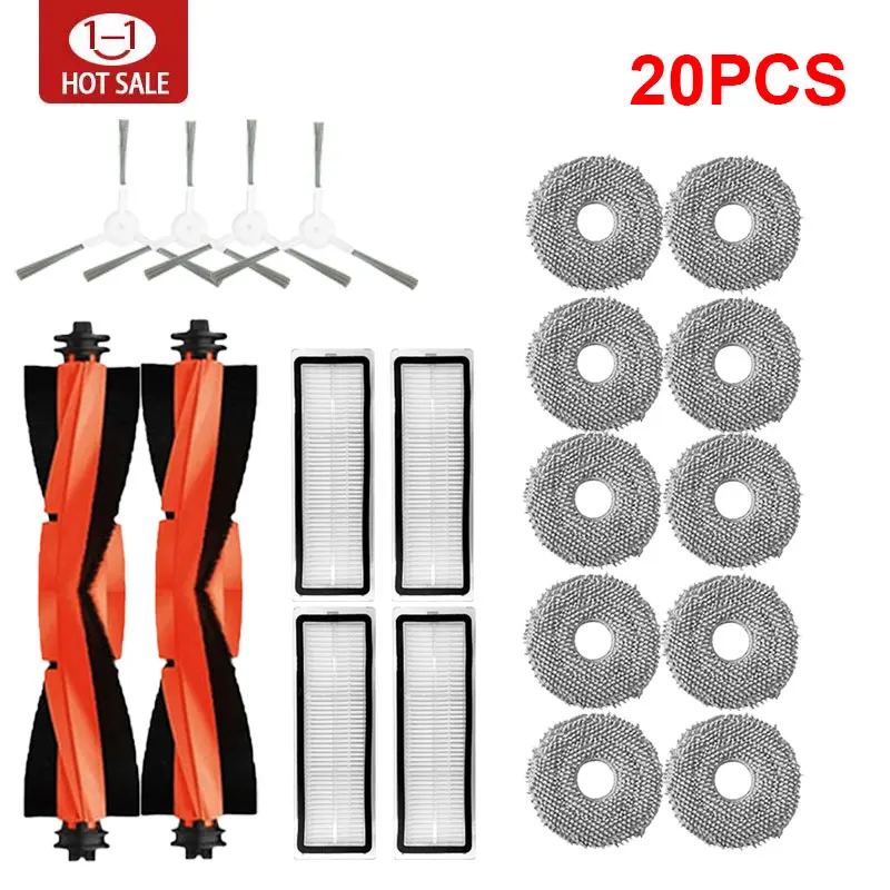 

Фильтр + боковая щетка + швабра для Xiaomi S20+/S10 Plus/S10+/ B108GL/B105/B108CN B113CN