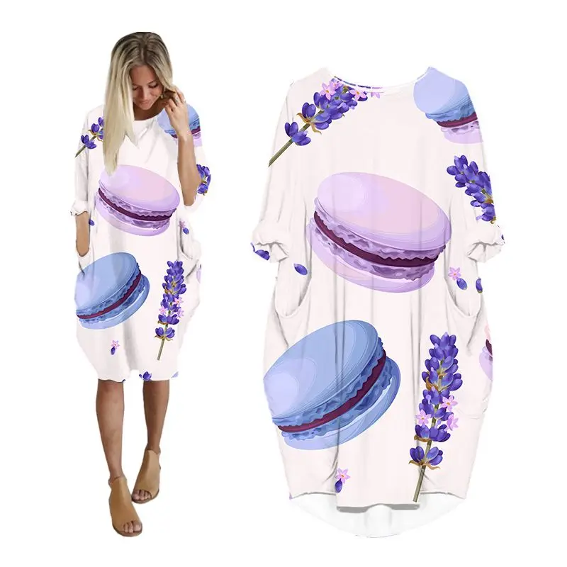 

Платья для женщин с карманами с длинным рукавом Повседневная Женская одежда модная женская одежда больших размеров миди женское платье рас...