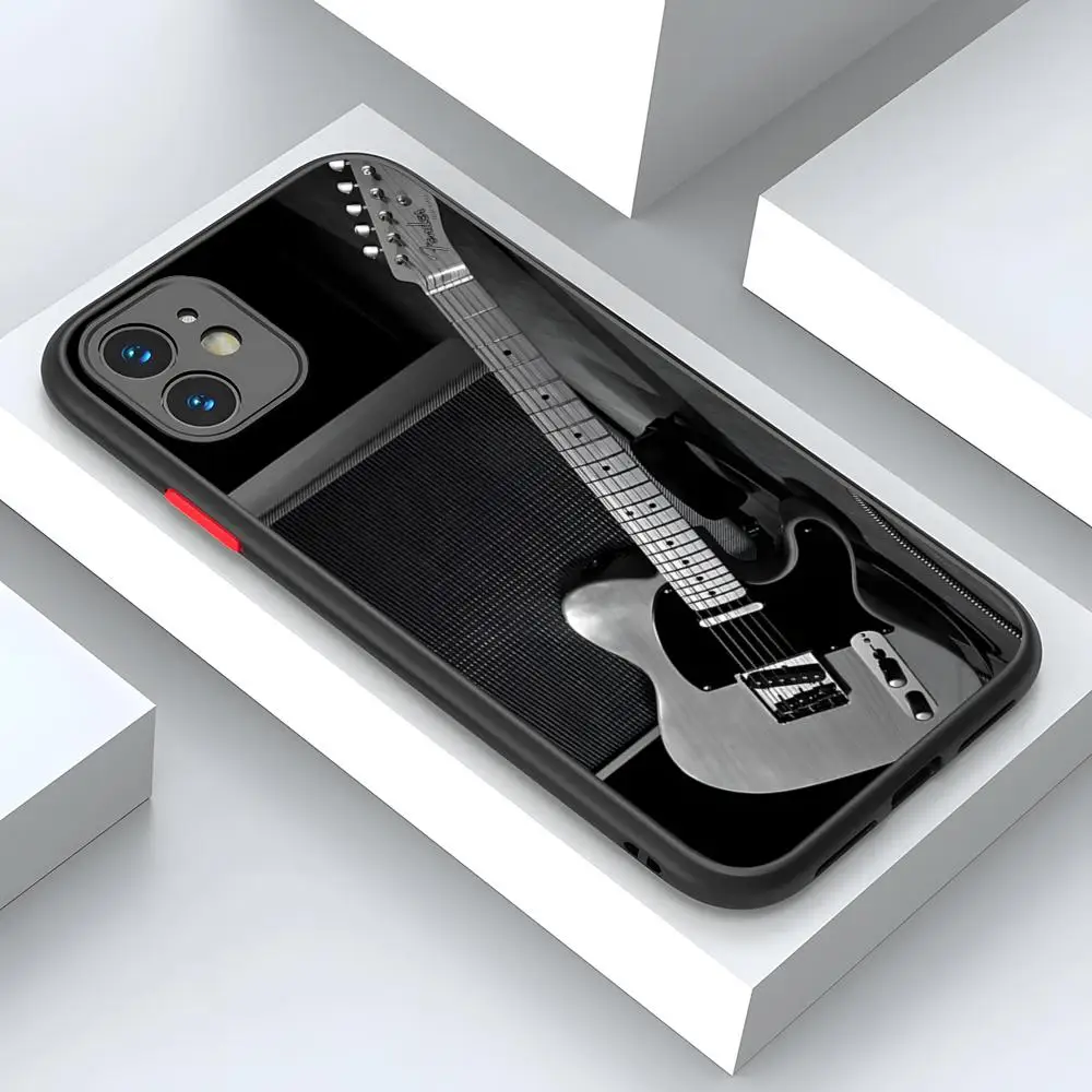 Гитара P-Point F-крылья чехол для телефона матовая прозрачная задняя крышка iPhone 16 15 14