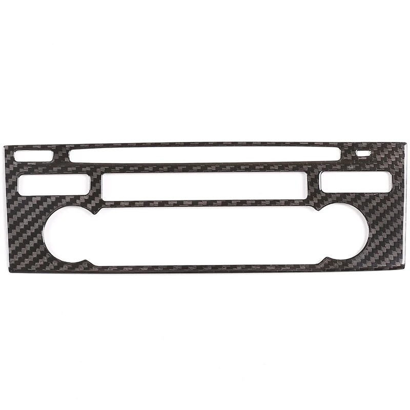 Настоящее углеродное волокно центральная консоль автомобиля CD украшение кнопка