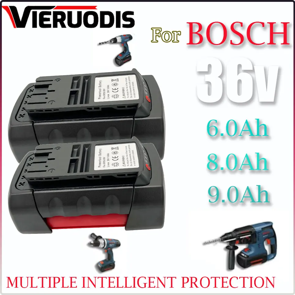 Литий-ионная аккумуляторная батарея для Bosch 36 В 2607336003 Ач BAT810 BAT840 D-70771 BAT836 BAT818